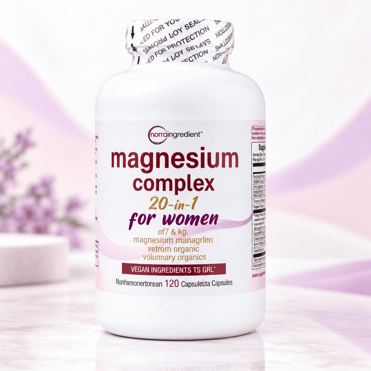 Complejo de Magnesio 20-en-1 para Mujeres – 120 Cápsulas