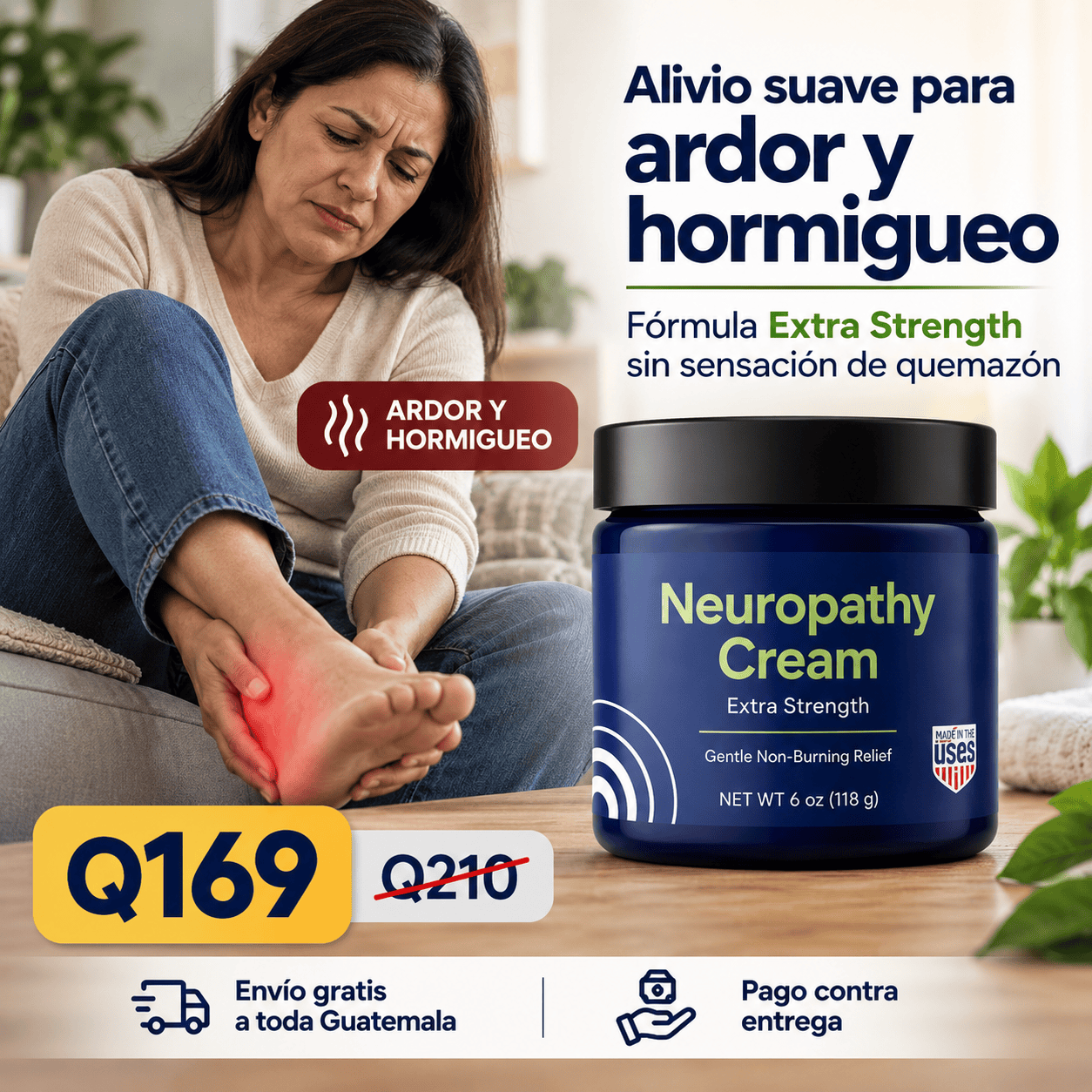 Neuropathy Cream Extra Strength – Crema para Neuropatía