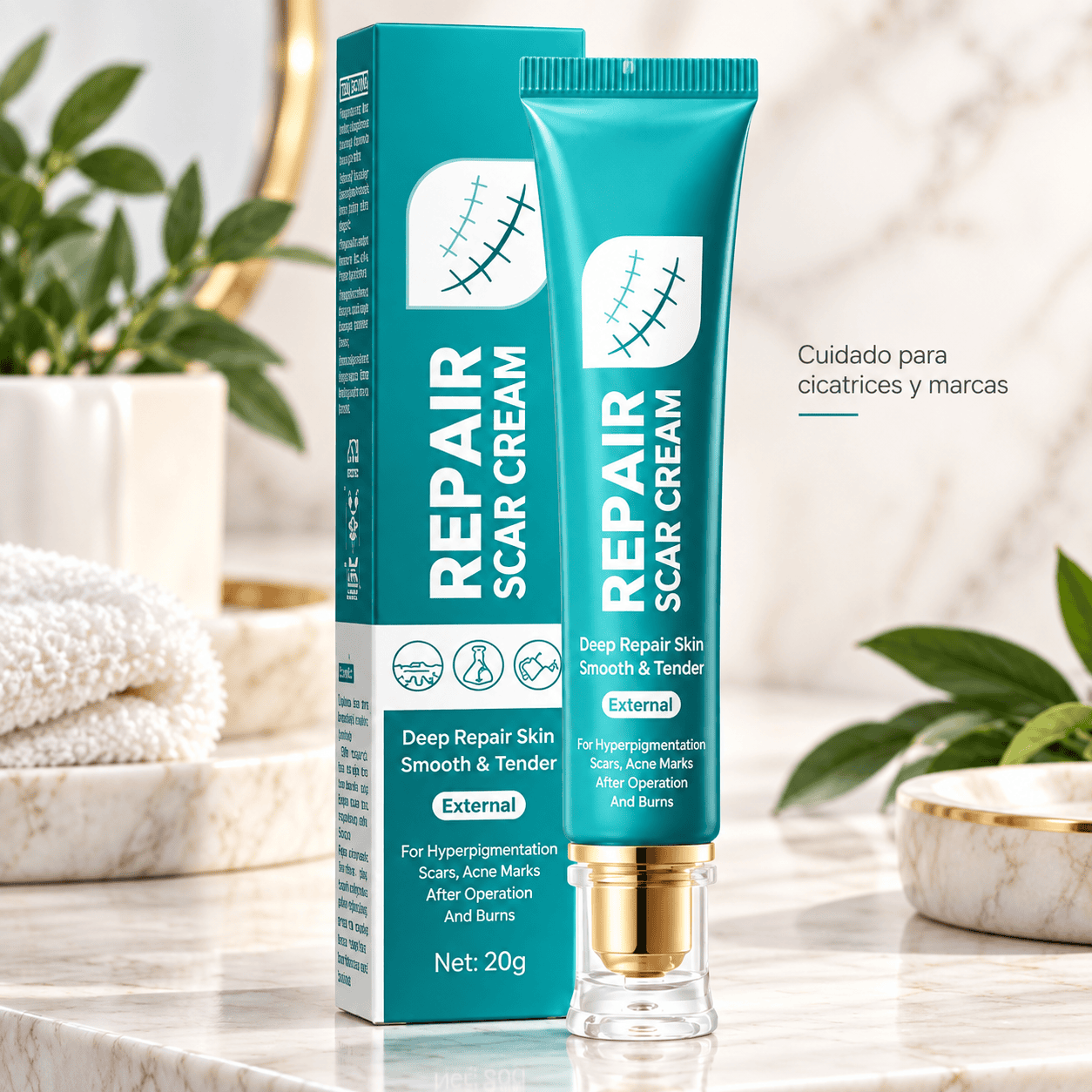 Crema para Cicatrices Repair – Fórmula de Reparación Profunda (20g)