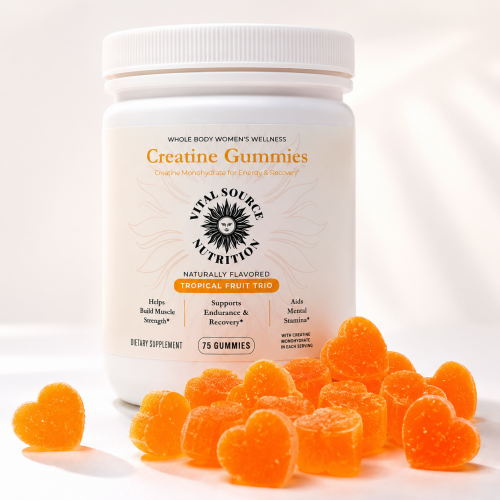 Gomitas de Creatina Monohidratada para Mujeres – Tropical Fruit Trio